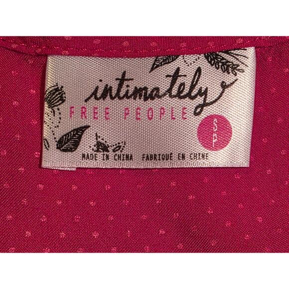 Free People Voile and Lace Trapeze Slip Blossom Pink‎ Dress Size small petite - Picture 4 of 6